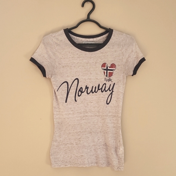 Disney Tops - Disney Epcot Norway Fitted Tee